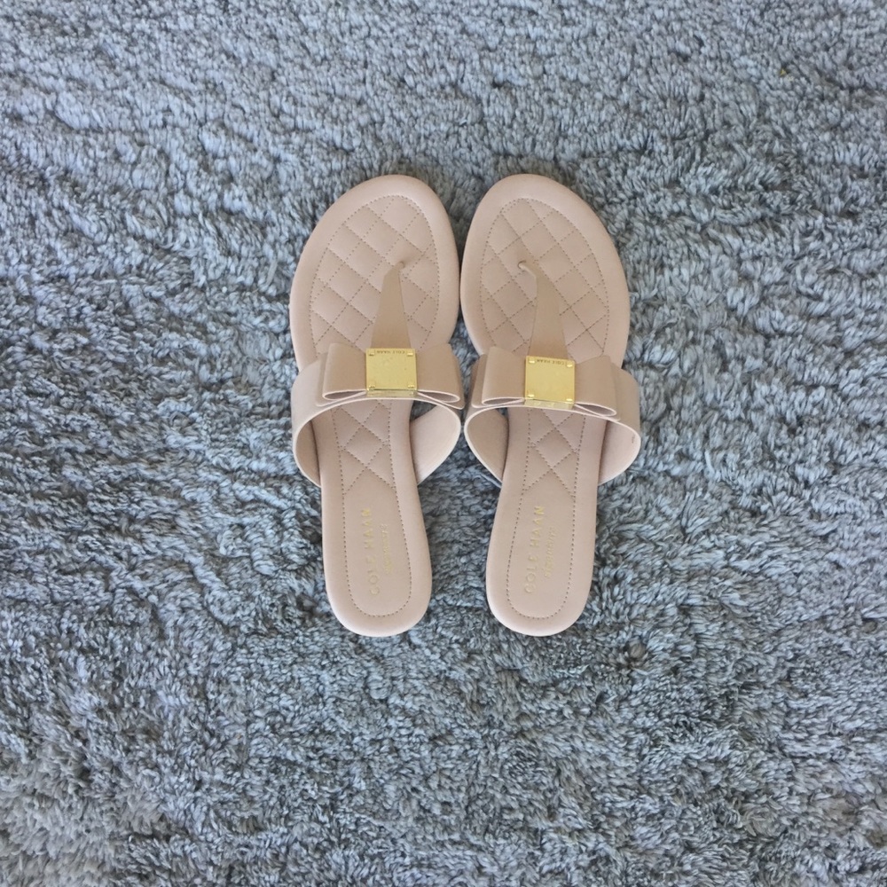 Cole Haan Tali Bow sandal nude patent size 5.5 - Picture 4 of 5